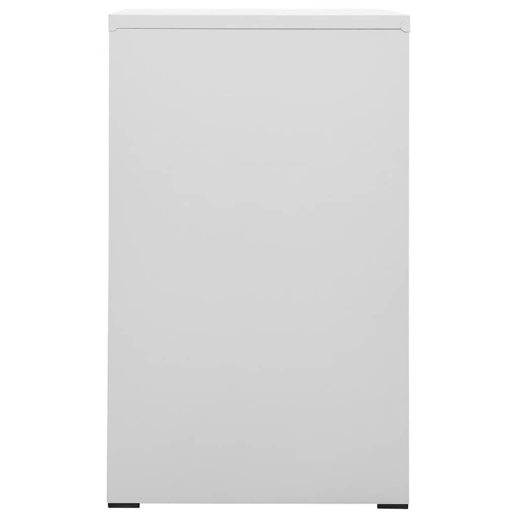 Aktenschrank Hellgrau 46x62x102,5 cm Stahl
