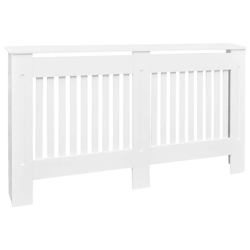Holzwerkstoff Heizkörper-Abdeckung Heizkörperverkleidung 152 cm, weiß