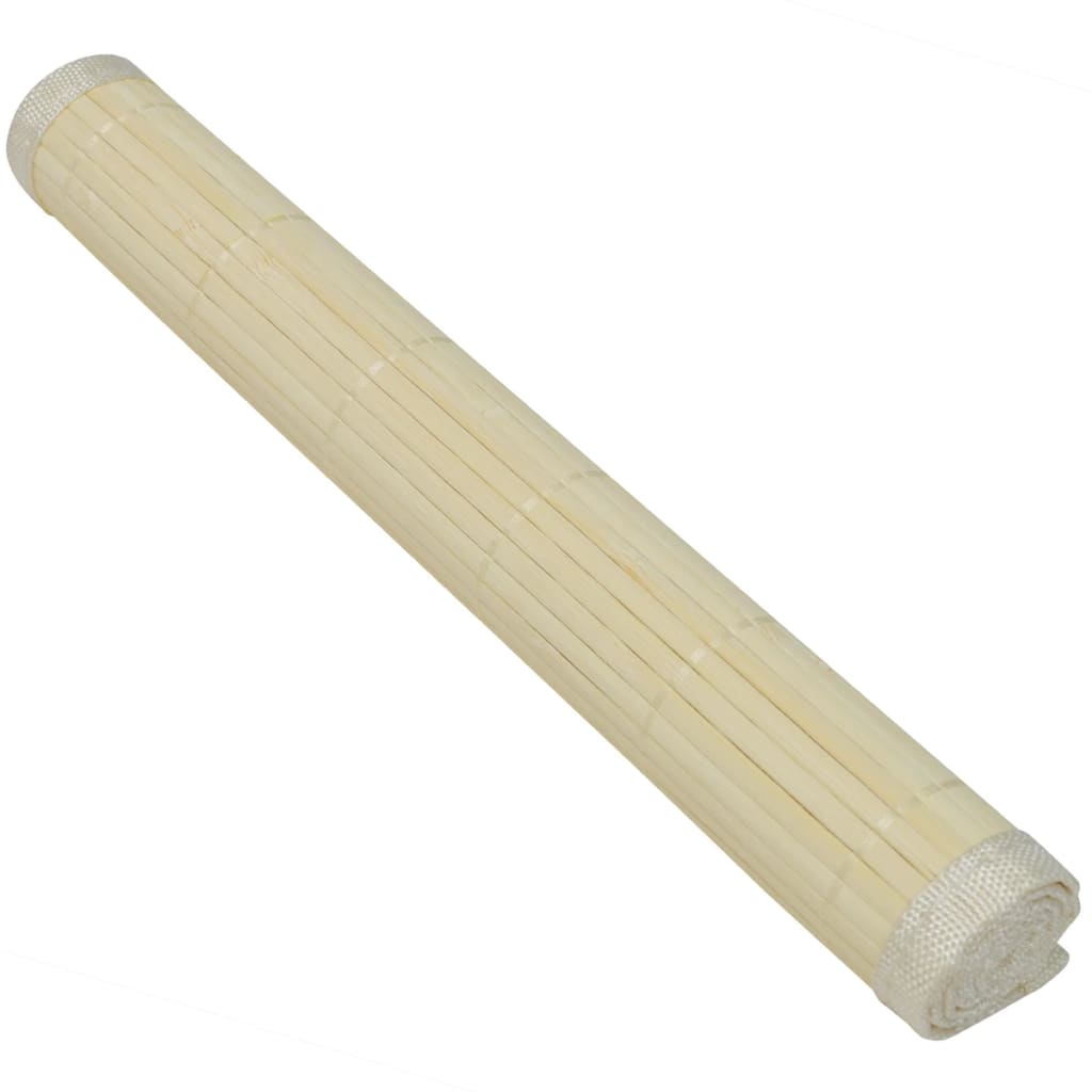 6 sets de table en bambou 30 x 45 cm naturel