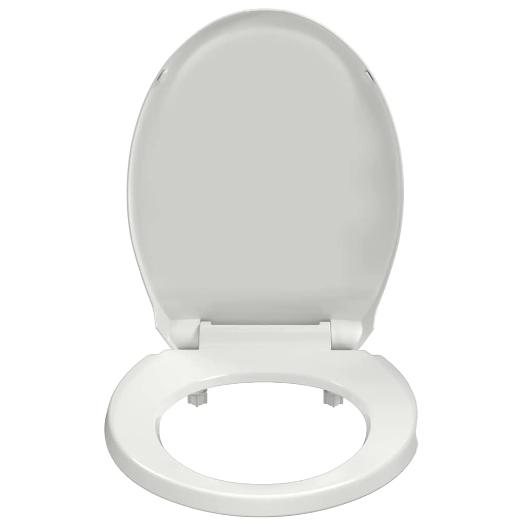 Toilettensitz mit Absenkautomatik Weiß Oval