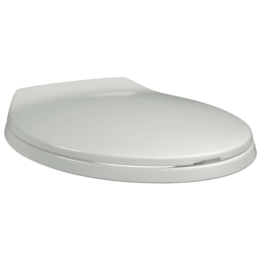 Toilettensitz mit Absenkautomatik Weiß Oval