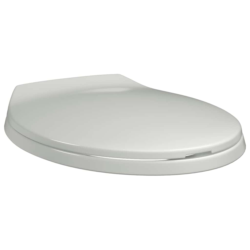 Toilettensitz mit Absenkautomatik Weiß Oval