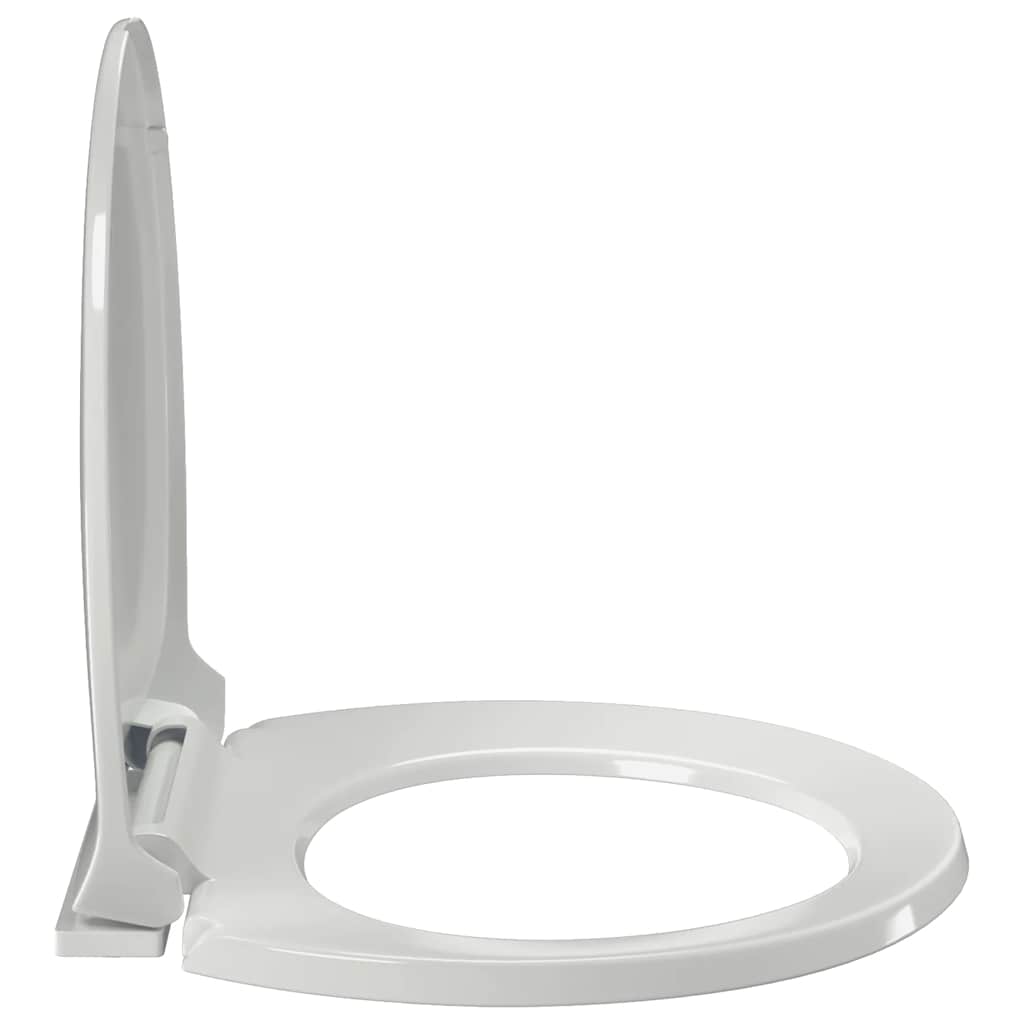 Toilettensitz mit Absenkautomatik Weiß Oval