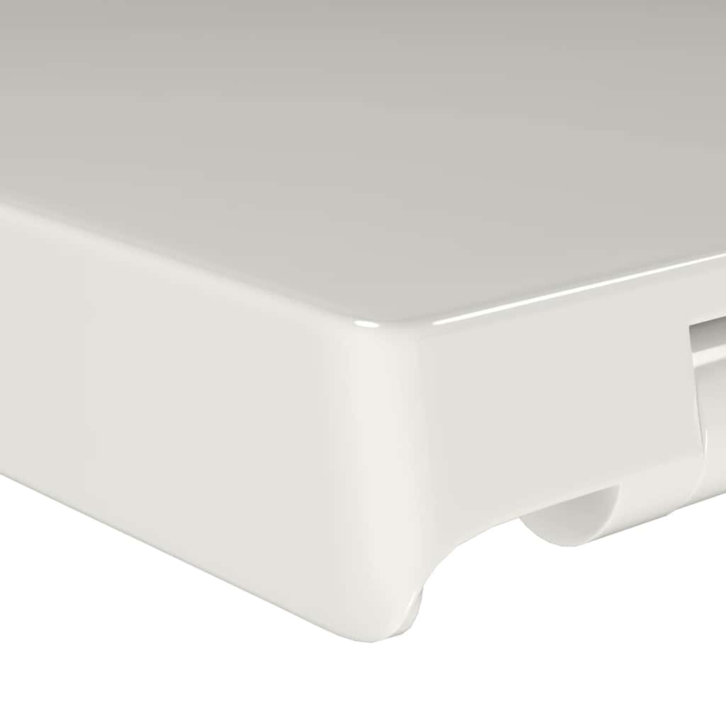Toilettensitz mit Absenkautomatik und Quick-Release Weiß Eckig