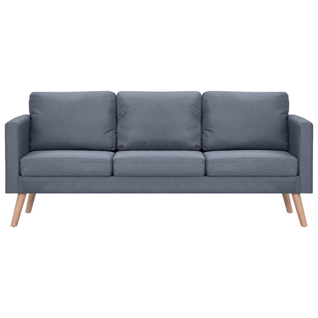 Sofa 3-Sitzer Stoff Dunkelgrau