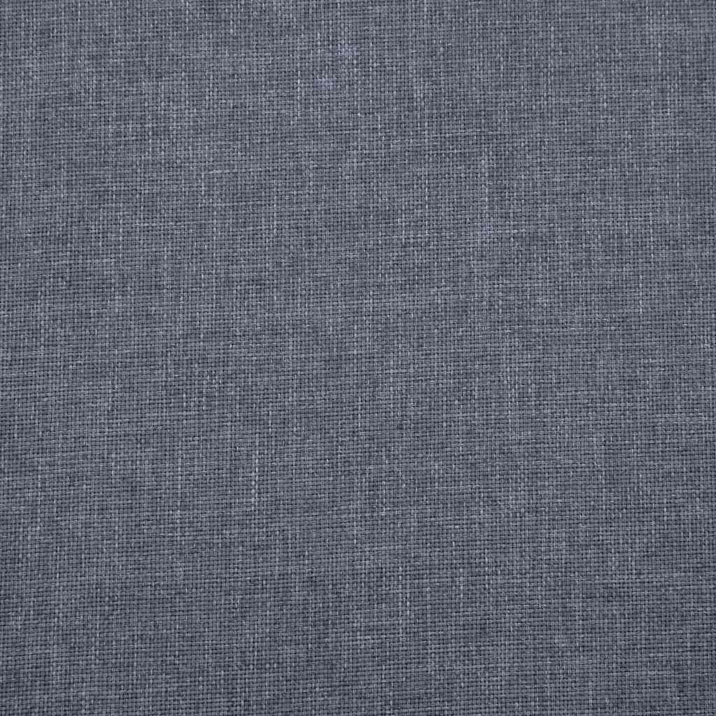 Sofa 3-Sitzer Stoff Dunkelgrau
