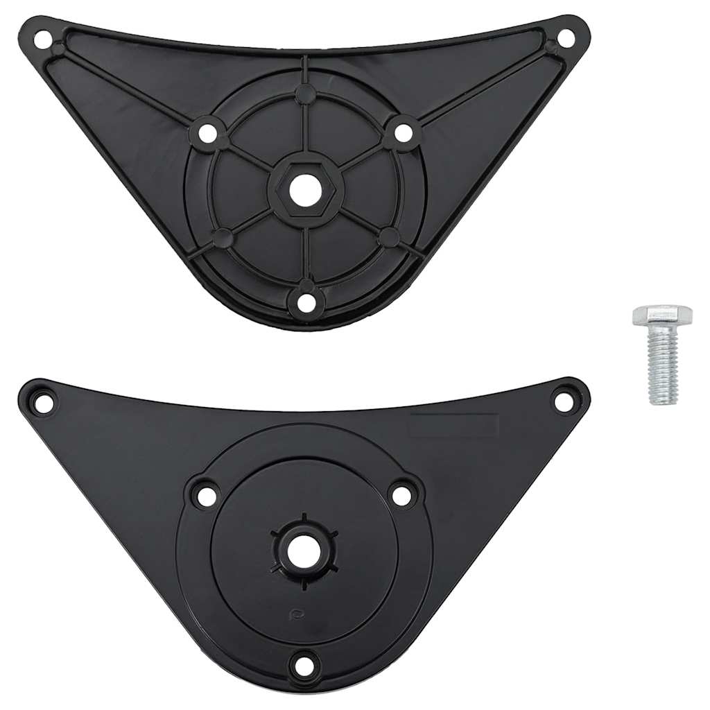 4 höhenverstellbare Tischbeine Schwarz 870 mm