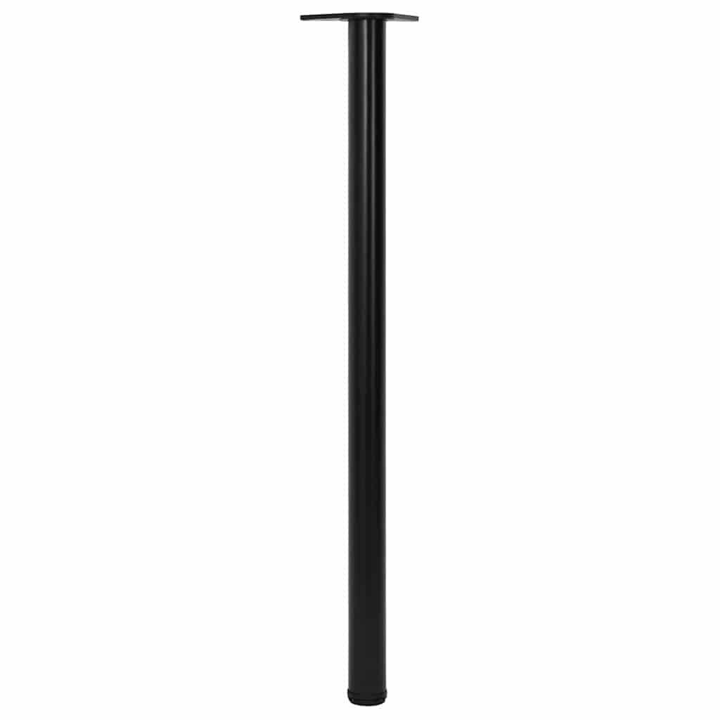 4x höhenverstellbares Tischbein Schwarz 1100 mm