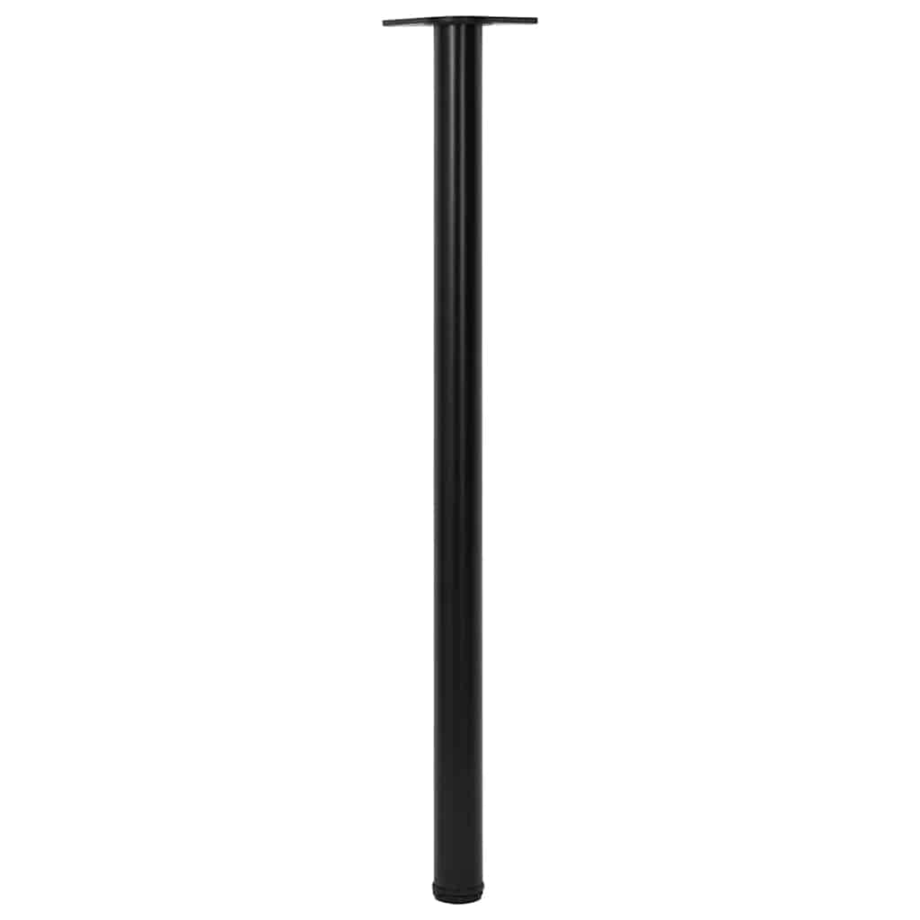 4x höhenverstellbares Tischbein Schwarz 1100 mm
