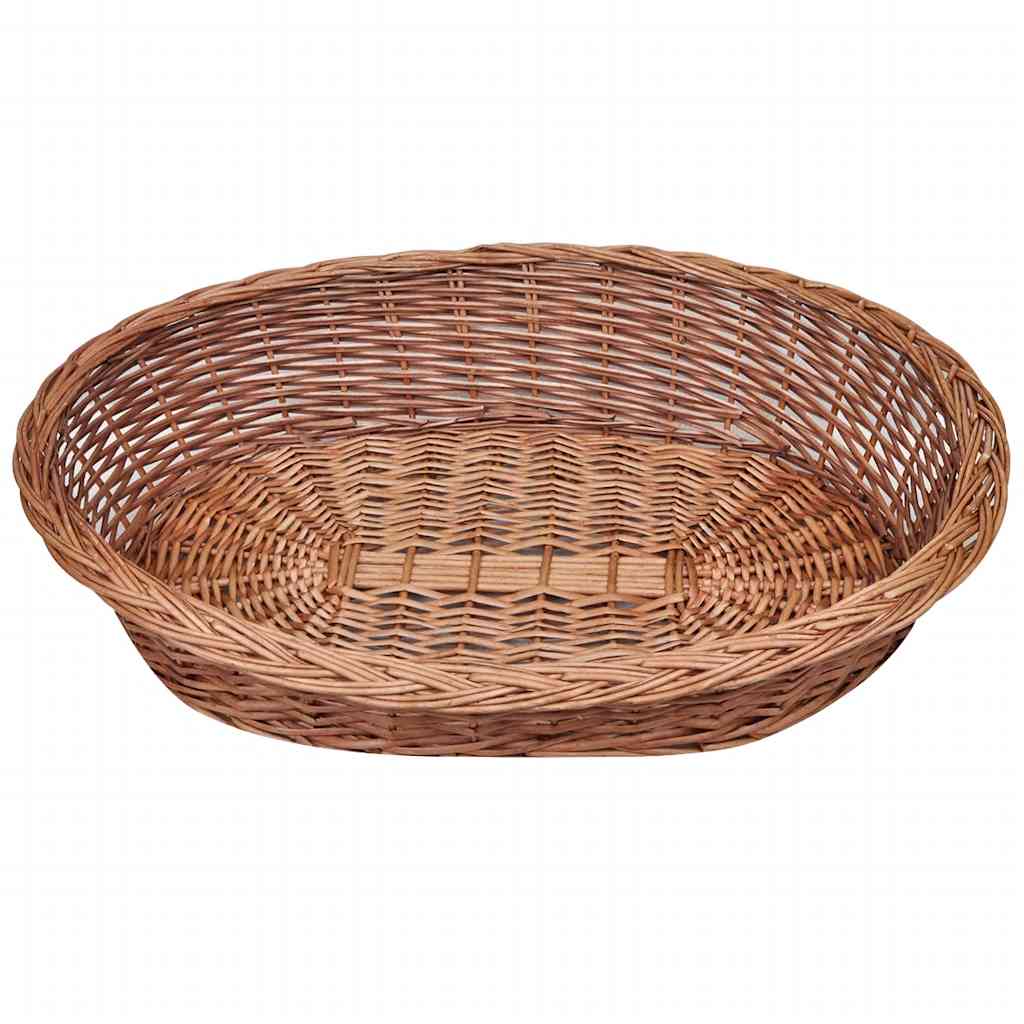 Hundebett aus Weide Natur 90 cm