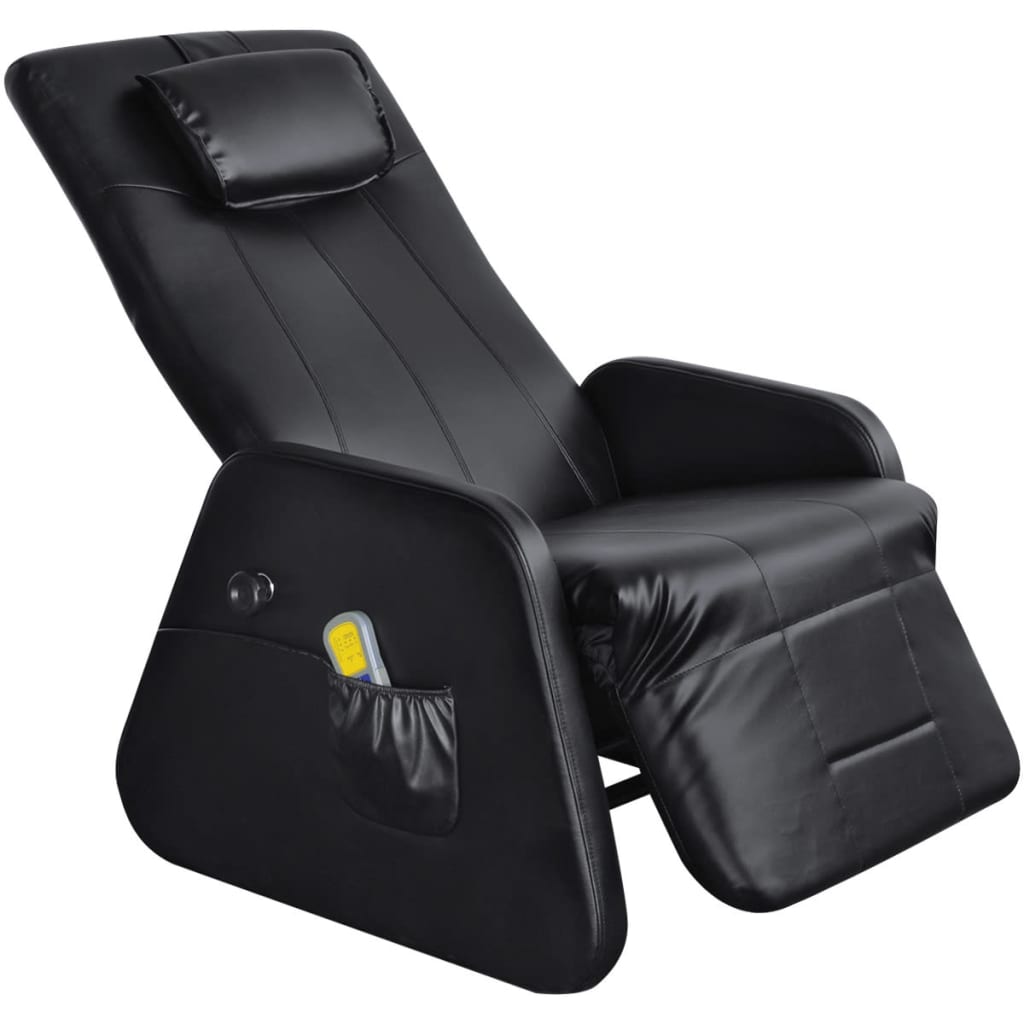 Massagesessel Schwarz Kunstleder