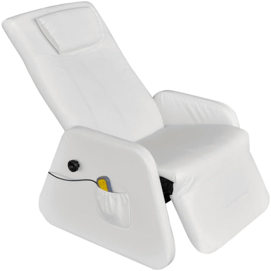 Massagesessel Weiß Kunstleder