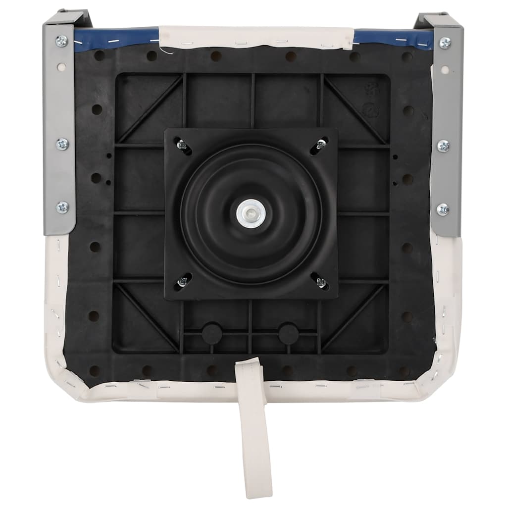 Klappbarer Bootssitz 1 Set mit Polster in Blau-Weiß