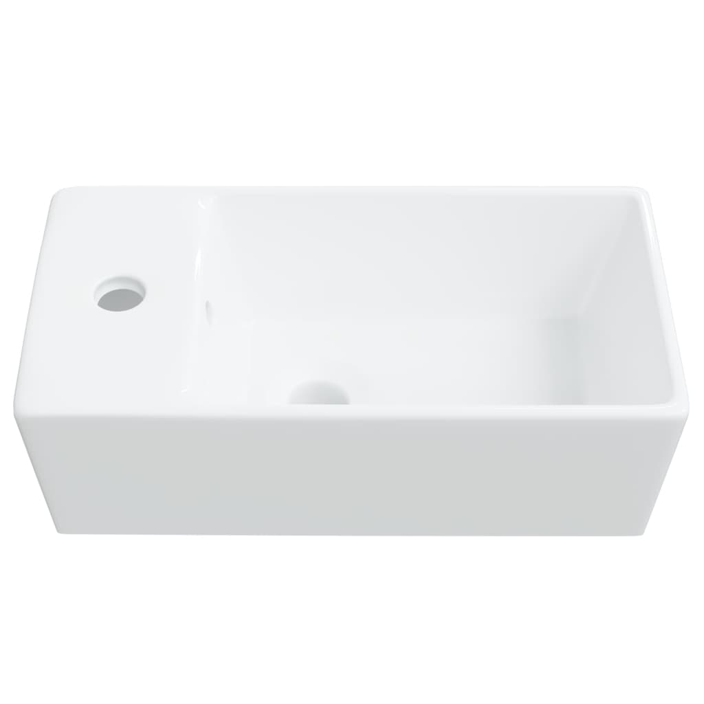 Waschbecken Weiß 48x25x15 cm Keramik