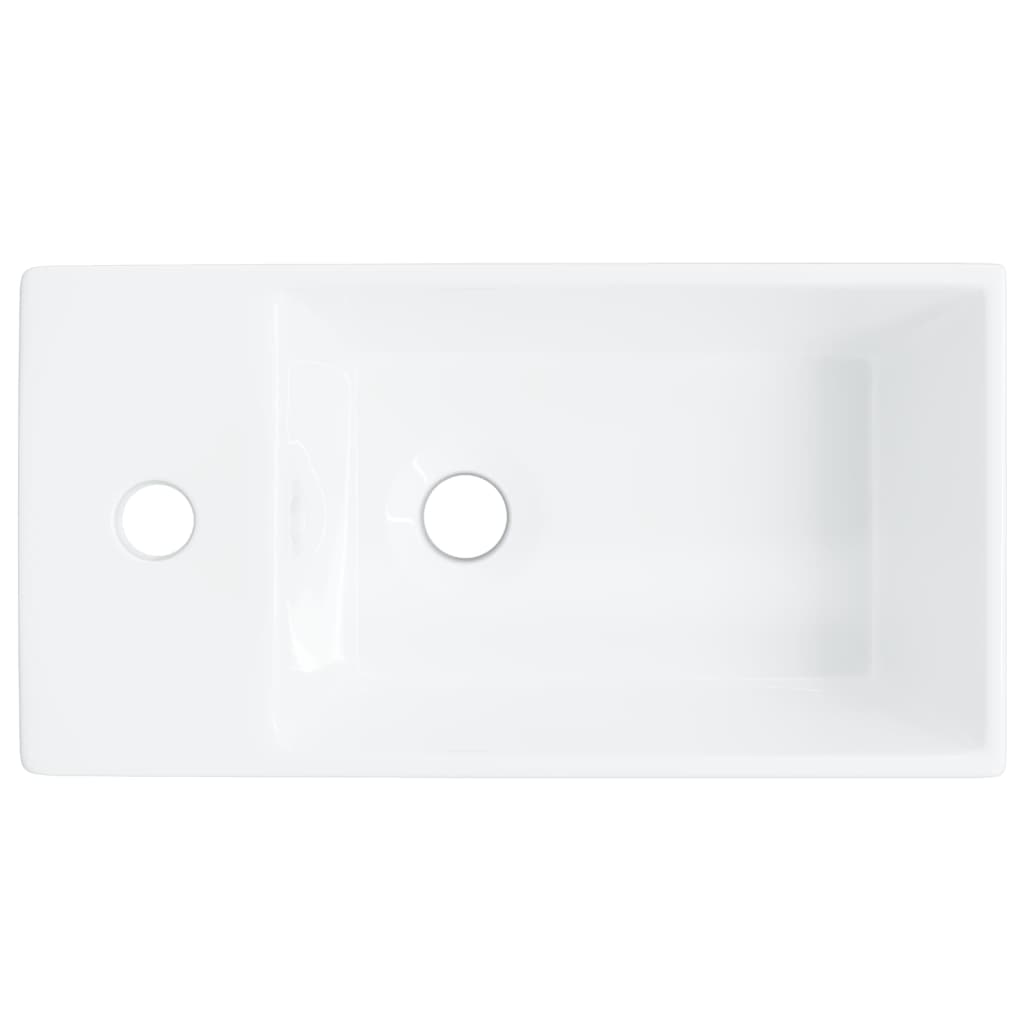 Waschbecken Weiß 48x25x15 cm Keramik