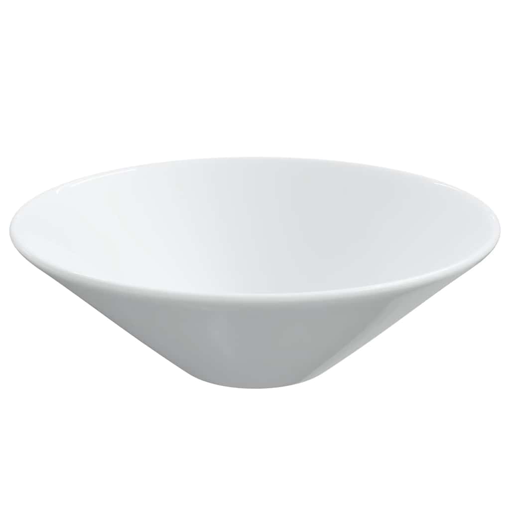 Waschbecken 2 Stk. Weiß 42x42x14 cm Keramik