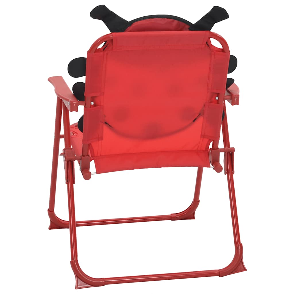 3-tlg. Garten-Bistro-Set für Kinder mit Sonnenschirm Rot