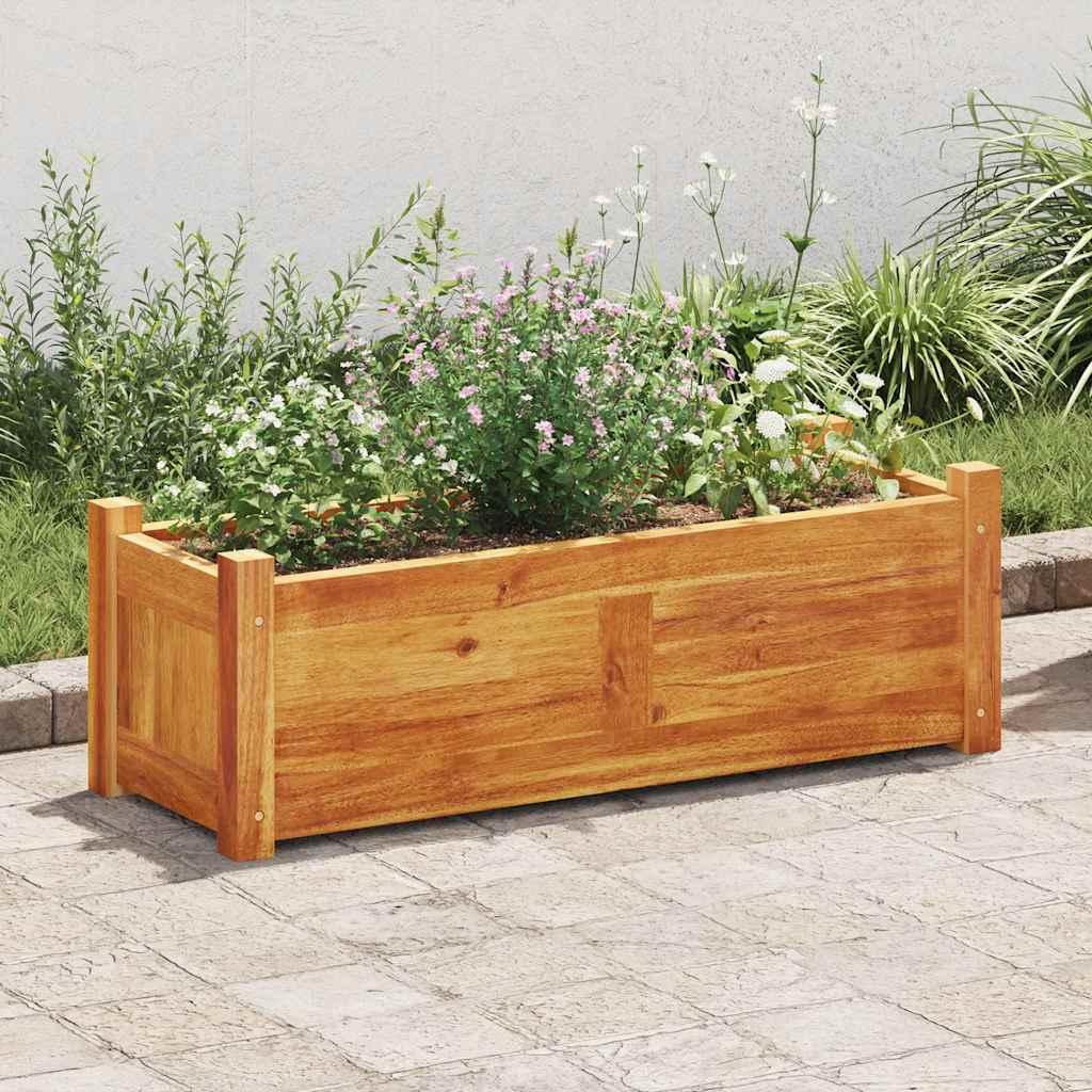 Garten-Hochbeet Akazienholz 76x27,6x25 cm