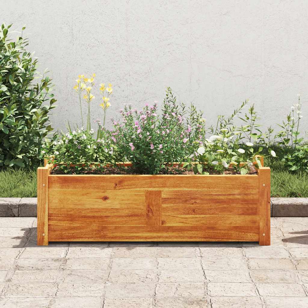 Garten-Hochbeet Akazienholz 76x27,6x25 cm