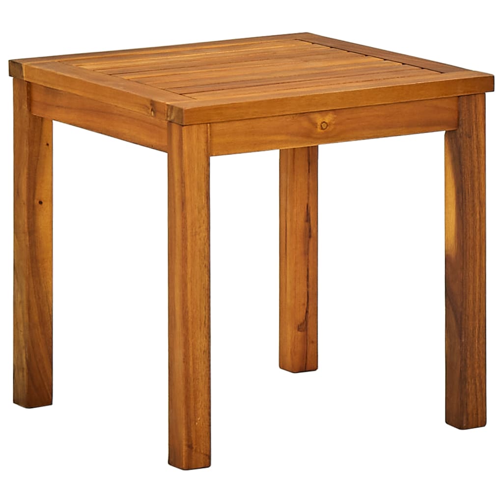 Bain de soleil avec table en bois d'acacia massif et textilène