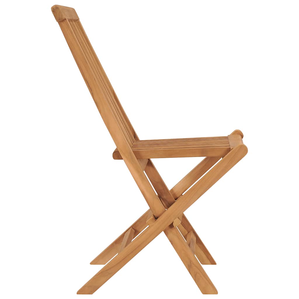 Klappstühle, 2 Stück, für Garten und Außenbereich, Teakholz