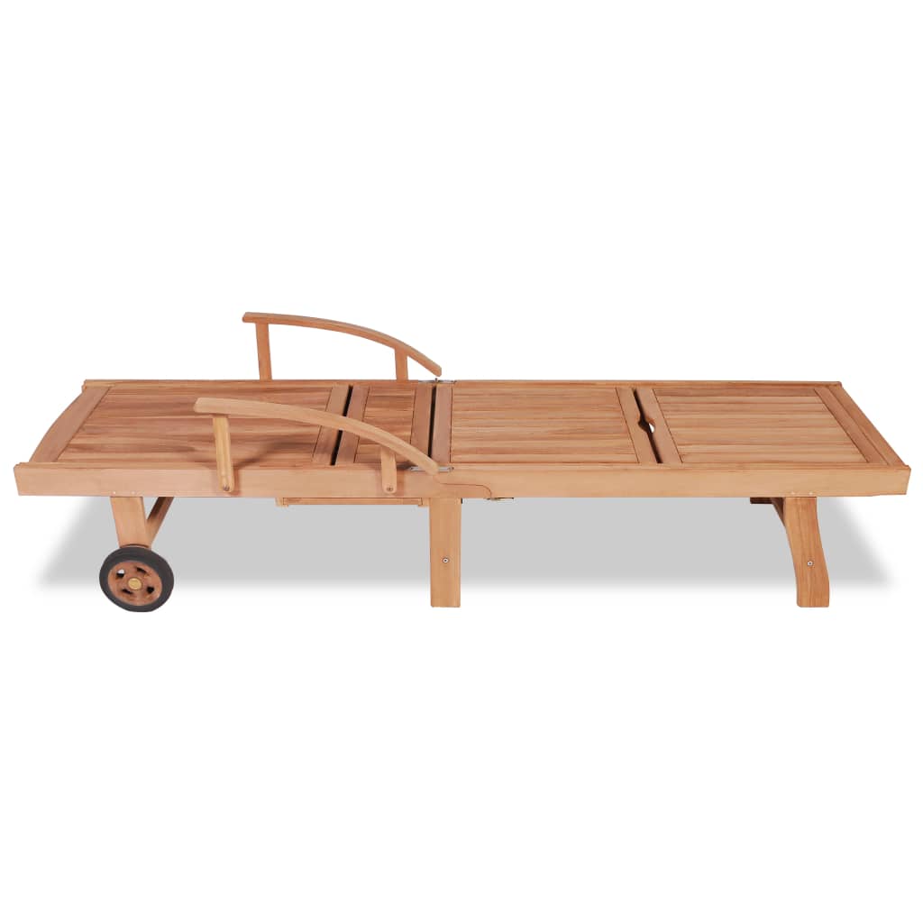 Sonnenliege Massivholz Teak