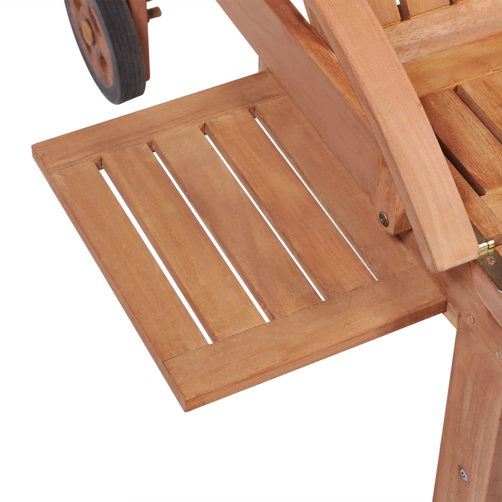 Sonnenliege Massivholz Teak