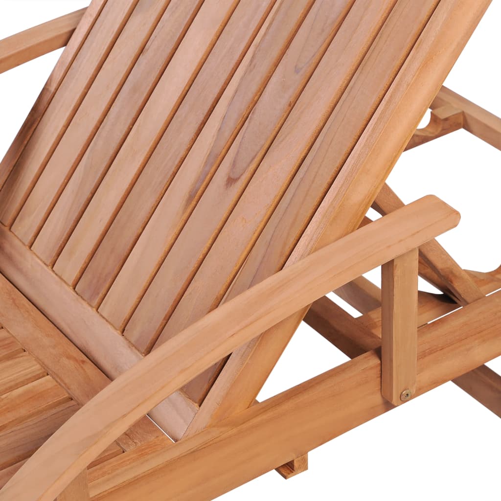 Sonnenliege Massivholz Teak