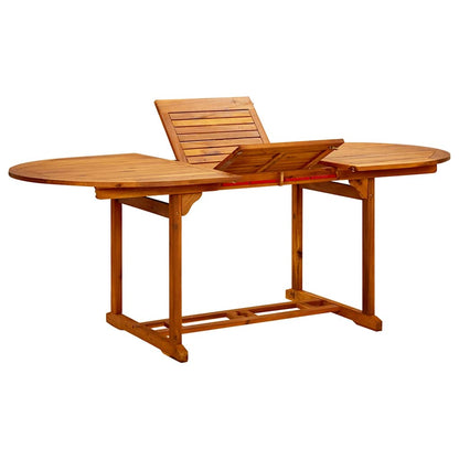 Gartentisch (150-200)x100x75 cm Massivholz Akazie