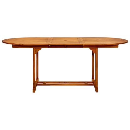 Gartentisch (150-200)x100x75 cm Massivholz Akazie