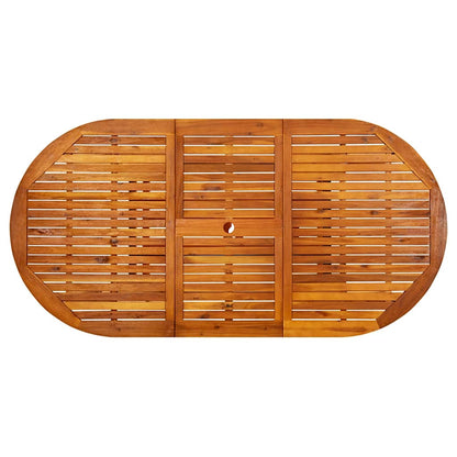 Gartentisch (150-200)x100x75 cm Massivholz Akazie