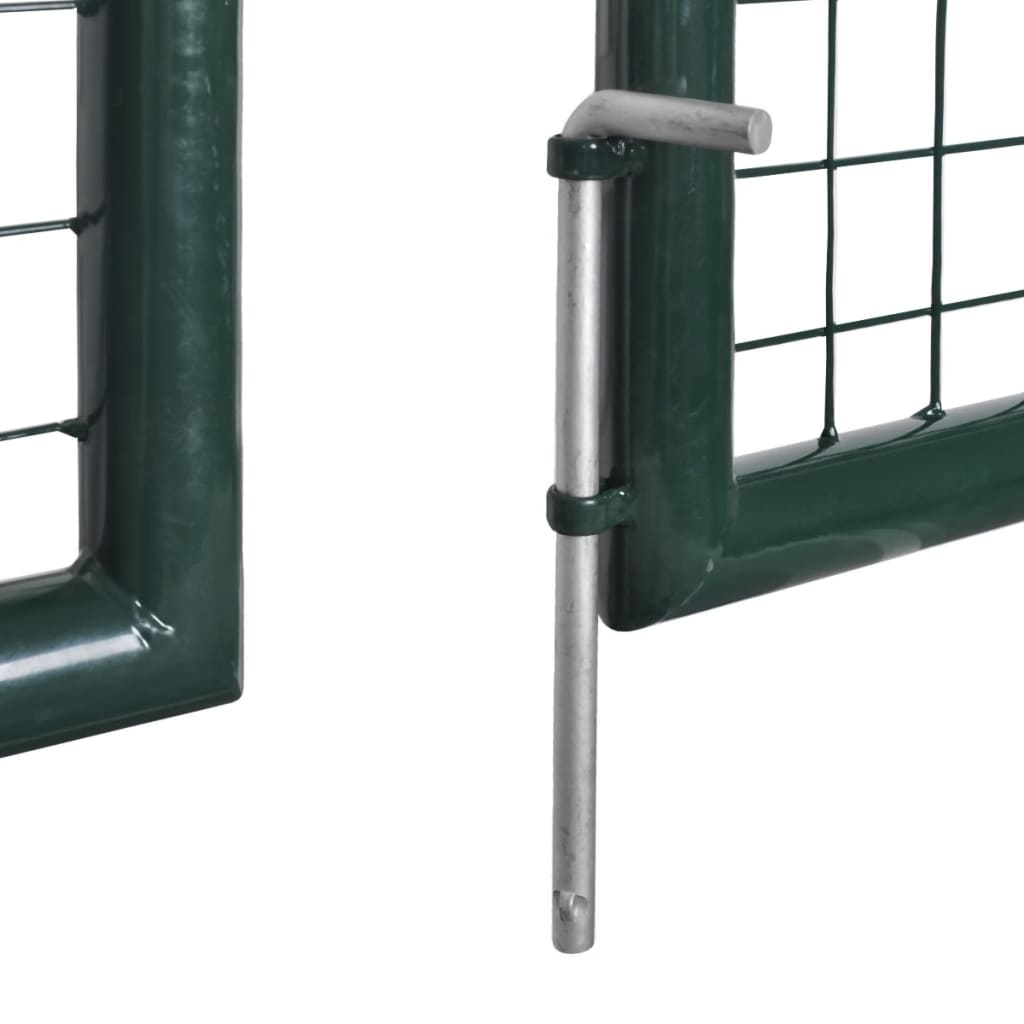 Doppeltür-Gartentor 300x150 cm pulverbeschichteter Stahl