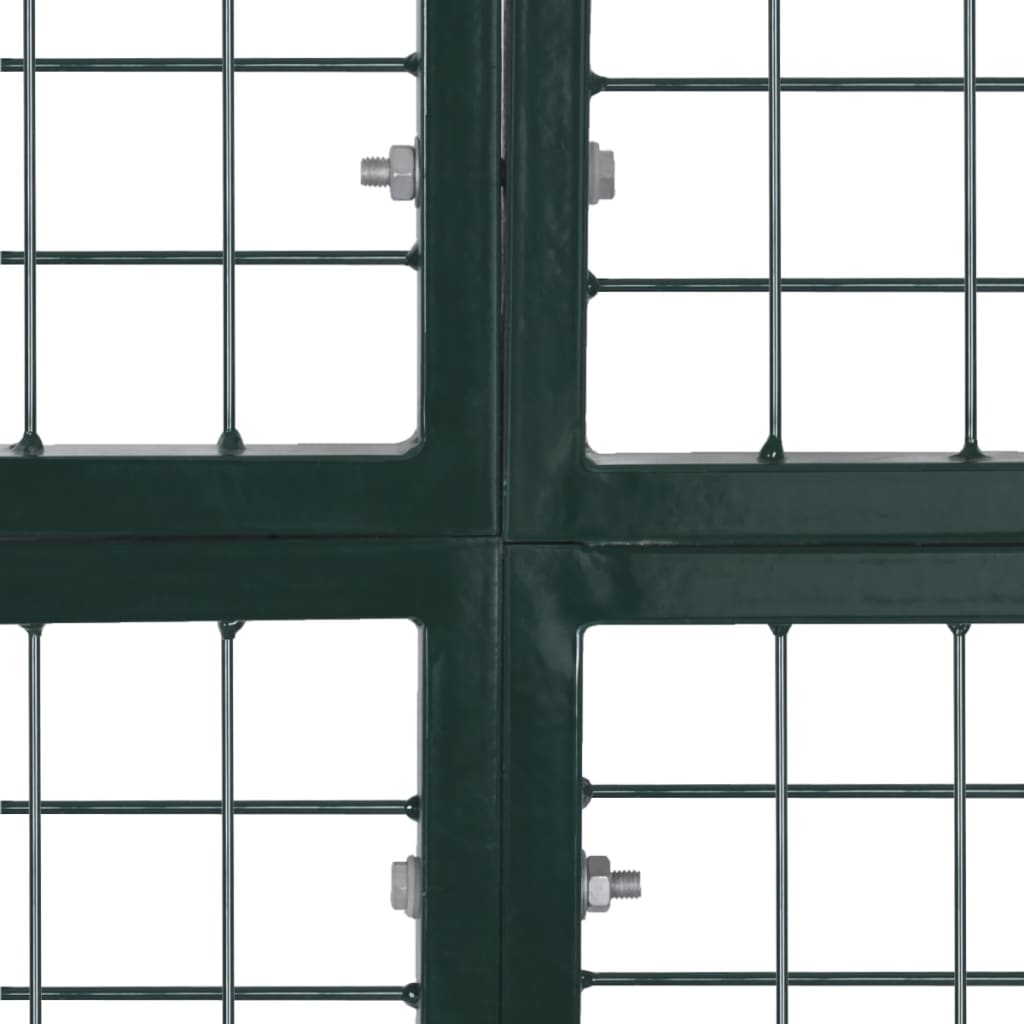 Doppeltür-Gartentor 300x150 cm pulverbeschichteter Stahl