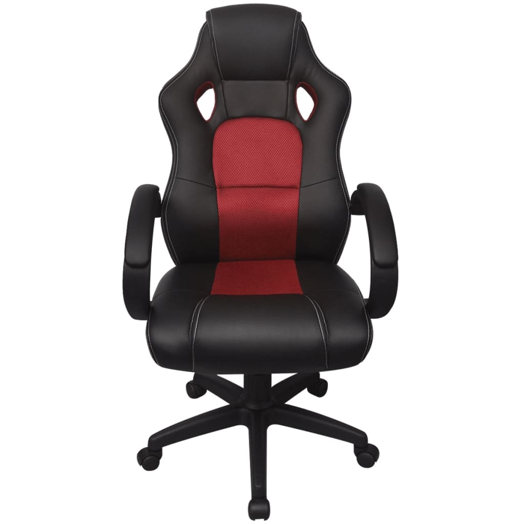 Racing Bürostuhl Rot Kunstleder