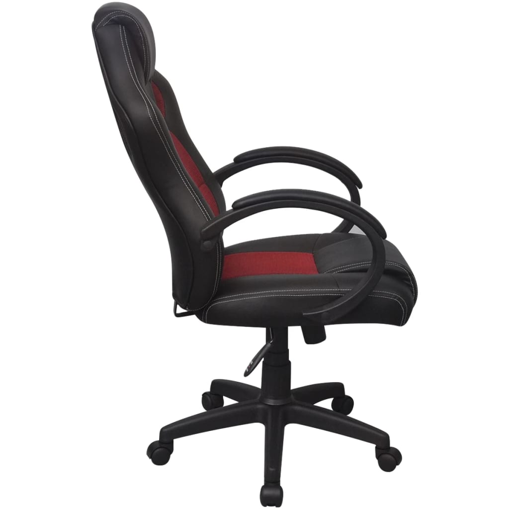 Racing Bürostuhl Rot Kunstleder