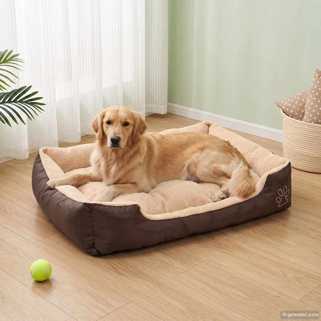Hundebett Braun und Beige XXL