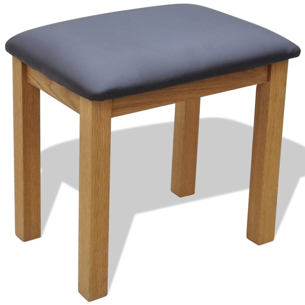 Frisiertisch mit Hocker Massivholz Eiche