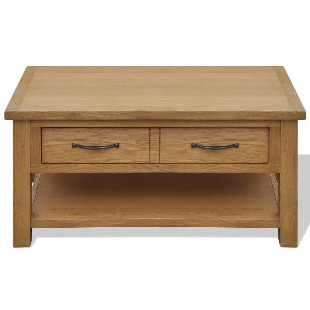Couchtisch 88x53x45 cm Massivholz Eiche