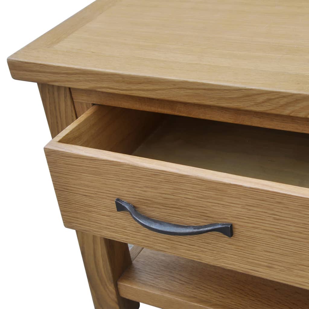 Couchtisch 88x53x45 cm Massivholz Eiche