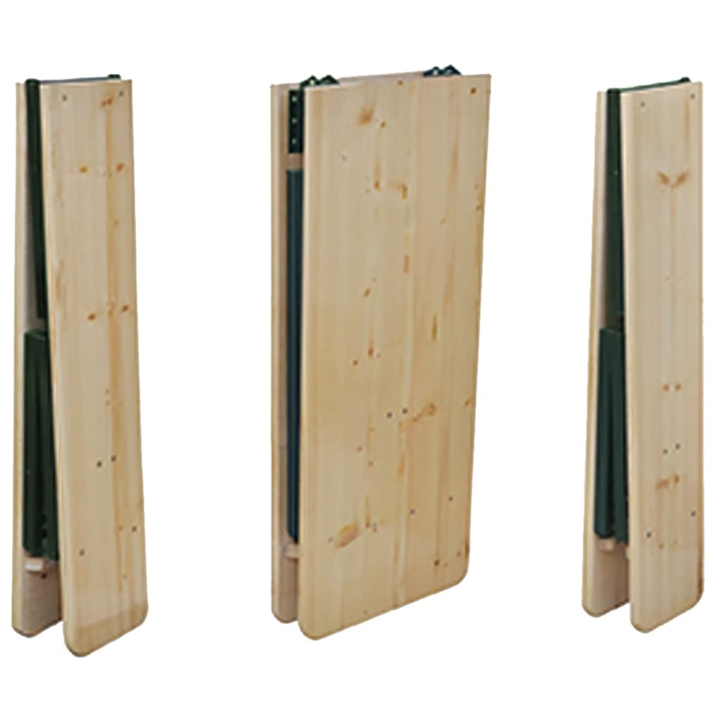 Biertisch mit 2 Bänken Klappbar 220 cm Tannenholz