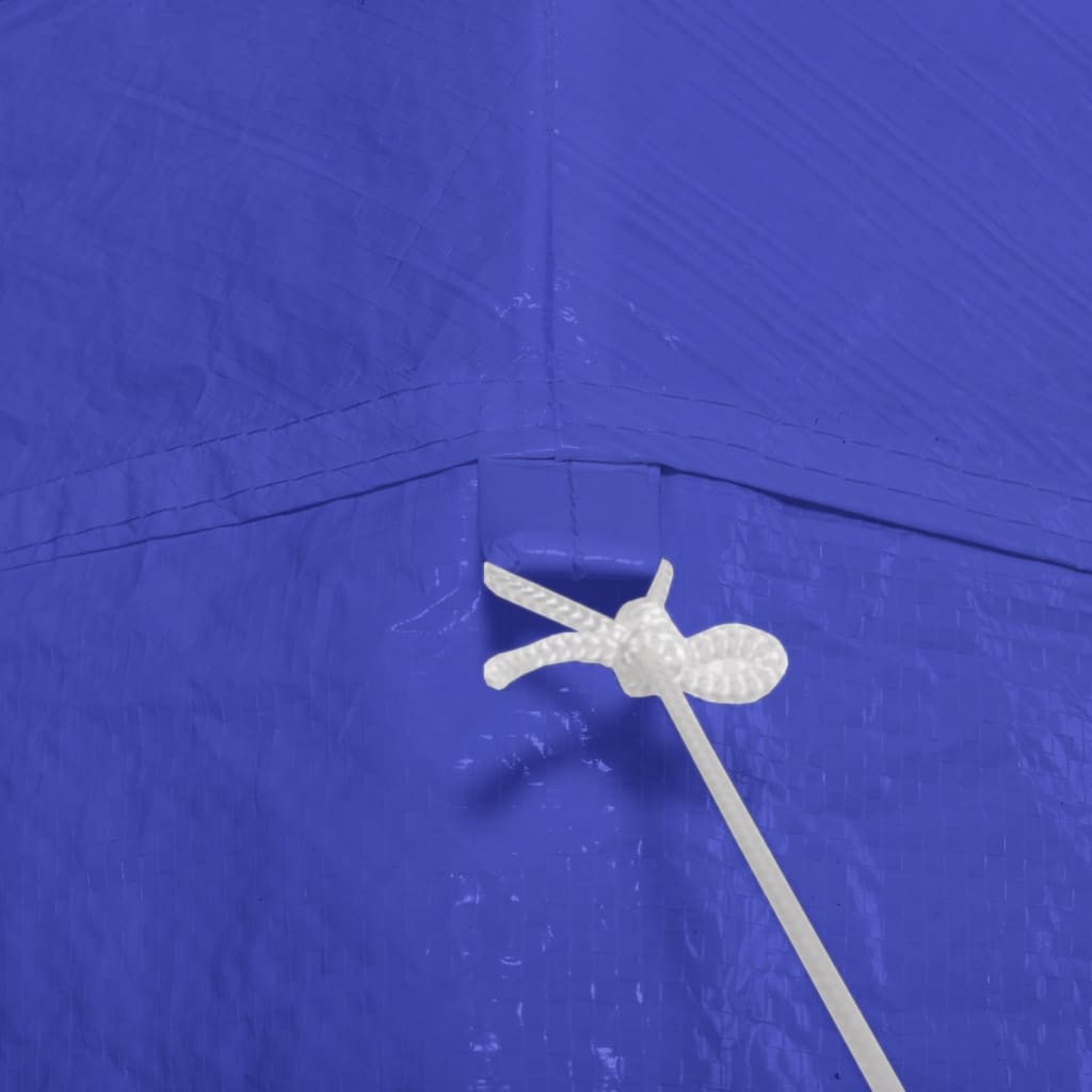 Festzelt mit 6 Seitenwänden Blau 2x2 m