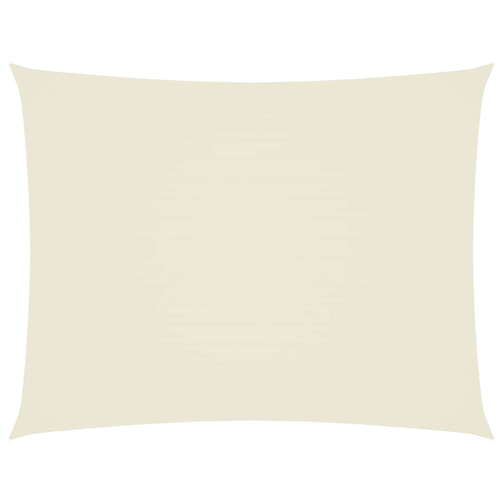 Sonnensegel Oxford-Gewebe Rechteckig 4x6 m Creme