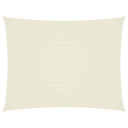 Sonnensegel Oxford-Gewebe Rechteckig 4x6 m Creme