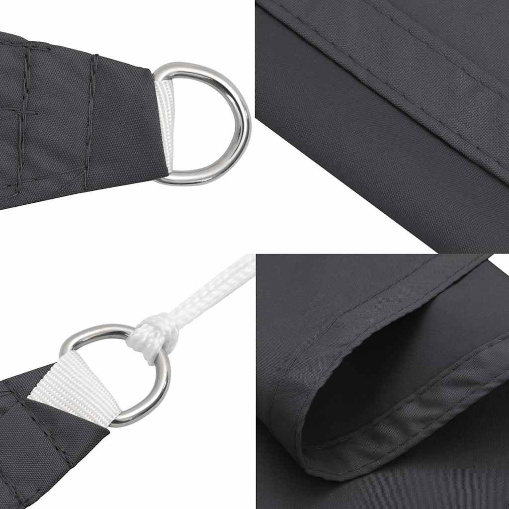 Sonnensegel Oxford-Gewebe Quadratisch 3,6x3,6 m Anthrazit