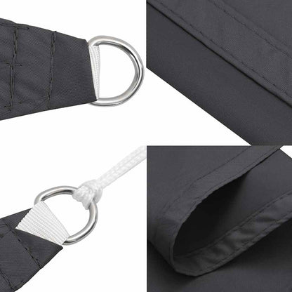 Sonnensegel Oxford-Gewebe Quadratisch 3,6x3,6 m Anthrazit