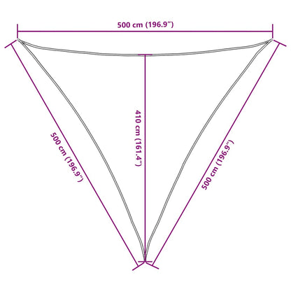 Sonnensegel Oxford-Gewebe Dreieckig 5x5x5 m Anthrazit