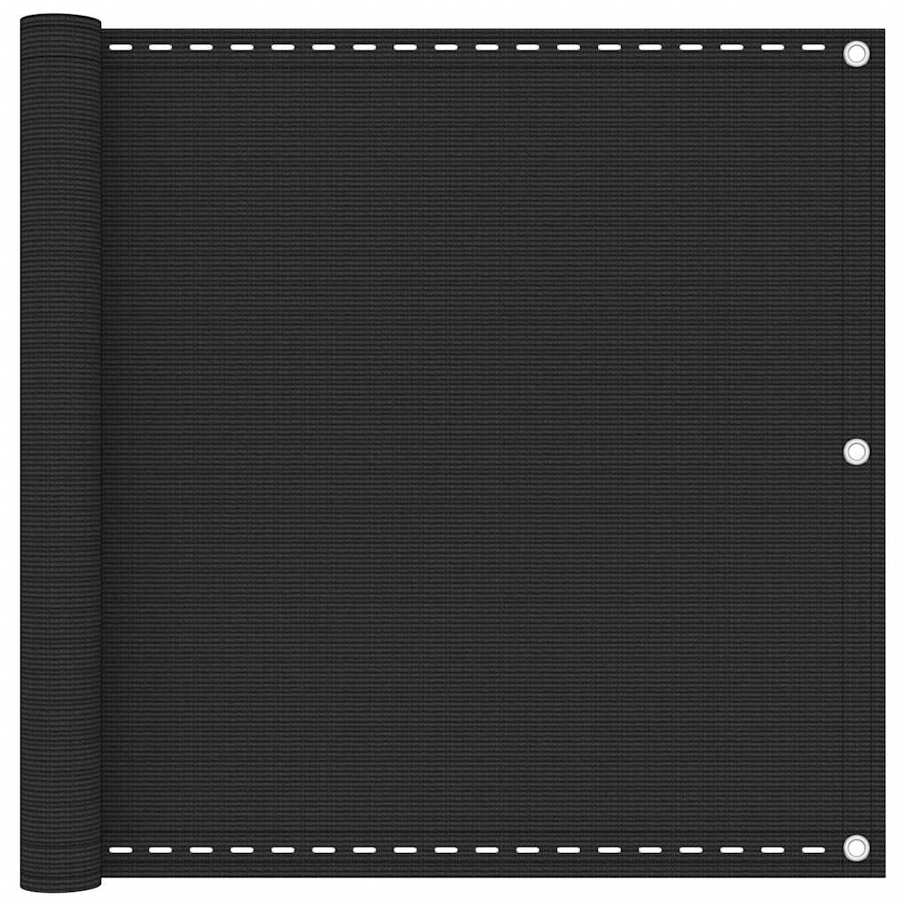 Balkonsichtschutz HDPE 90x600 cm Anthrazit