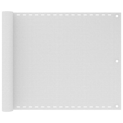 Balkonsichtschutz HDPE 75x400 cm weiß