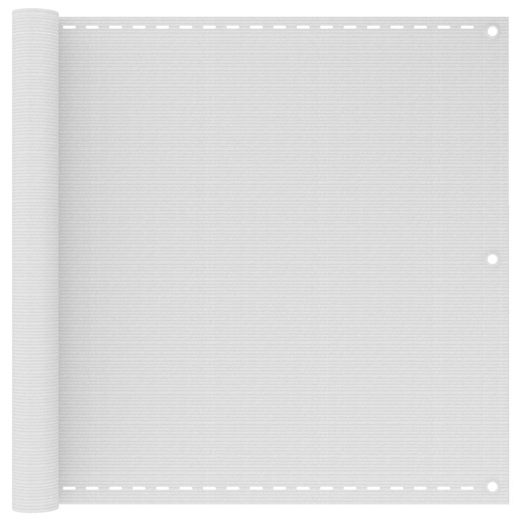 Balkonsichtschutz HDPE 90x600 cm weiß