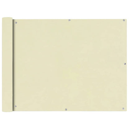 Balkonsichtschutz Oxfordgewebe 90x400 cm Creme
